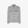 OVER SHIRT PANNO GRIGIO CHIARO