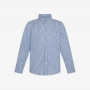 Camicia in cotone a righe NAVY BLUE/BIANCO