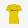 ROUND NECK T-SHIRT APPLICATION S/S YELLOW
