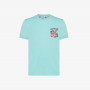 T-SHIRT POCKET CONTRAST S/S WATER