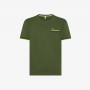 T-SHIRT PE SMALL STRIPES ON CUFFS S/S VERDE SCURO