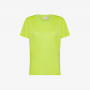 T-SHIRT ROUND NECK LINEN S/S LIME