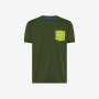 T-SHIRT POCKET CONTRAST S/S VERDE SCURO