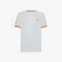 T-SHIRT PIQUET LOGO FLUO S/S BIANCO