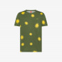 T-shirt in jersey di cotone verde scuro