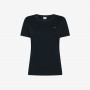 T-SHIRT ROUND NECK LINEN S/S NAVY BLUE