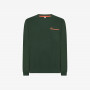 T-SHIRT PIQUET WITH POCKET EL. L/S VERDE SCURO