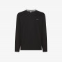 T-SHIRT SOLID LUXURY L/S BLACK