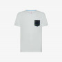 Cotton T-shirt with pocket WHITE