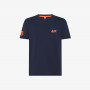 Cotton T-shirt with patches NAVY BLUE