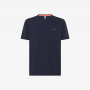 T-shirt in piquet di cotone NAVY BLUE