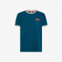 Cotton piqué T-shirt DEEP BLUE