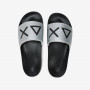 SLIPPERS LOGO NERO/ARGENTO