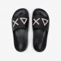 Black PU slides