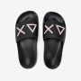 SLIPPERS LOGO NERO