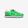 Sneaker Tom in nylon e suede verde fluo