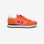 Sneaker Tom in nylon e suede arancio fluo