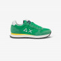 Sneaker Tom in nylon e suede verde prato