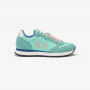 Tom aquamarine green nylon and suede sneaker