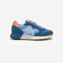 Jaki Bicolor dark avio and avio nylon and suede sneaker