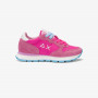 Ally fuchsia suede and nylon sneaker