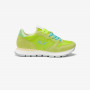Ally lime yellow suede and nylon sneaker