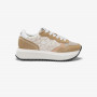 Big Ally Flower beige suede and nylon sneaker