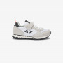 Sneaker Boy's Tom Snake in nylon e suede bianco