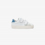Boys’ Street off white and dark avio leather sneaker
