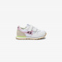 Girls' Big Stargirl Sponge white and pink leather and nylon sneaker