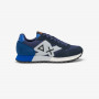 Jaki nylon and suede sneaker NAVY BLUE