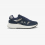 Daddy suede and mesh sneaker NAVY BLUE