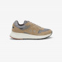 Daddy suede and mesh sneaker DARK BEIGE