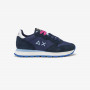 Sneaker Ally in suede e nylon NAVY BLUE