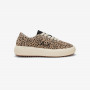 Juno suede sneaker DARK BEIGE/BLACK