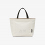 Jacqueline Silver Gold nylon shopper OFF WHITE