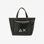 Jacqueline Laminated shopper BLACK