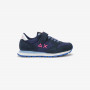 Girls’ Ally nylon and suede sneaker NAVY BLUE