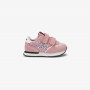 Girls’ Big Ally Glitter leather and suede sneaker PINK