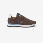 Sneaker Tom in nylon e suede marrone