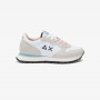White Ally Solid nylon and suede sneaker