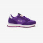 Violet Ally Solid nylon and suede sneaker