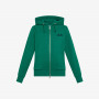 BOY'S HOOD ZIP COTT.FL. VERDE SMERALDO