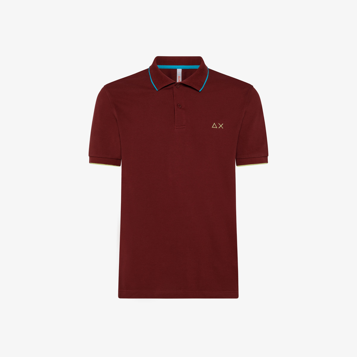 POLO SMALL STRIPE ON COLLAR EL. PRUGNA