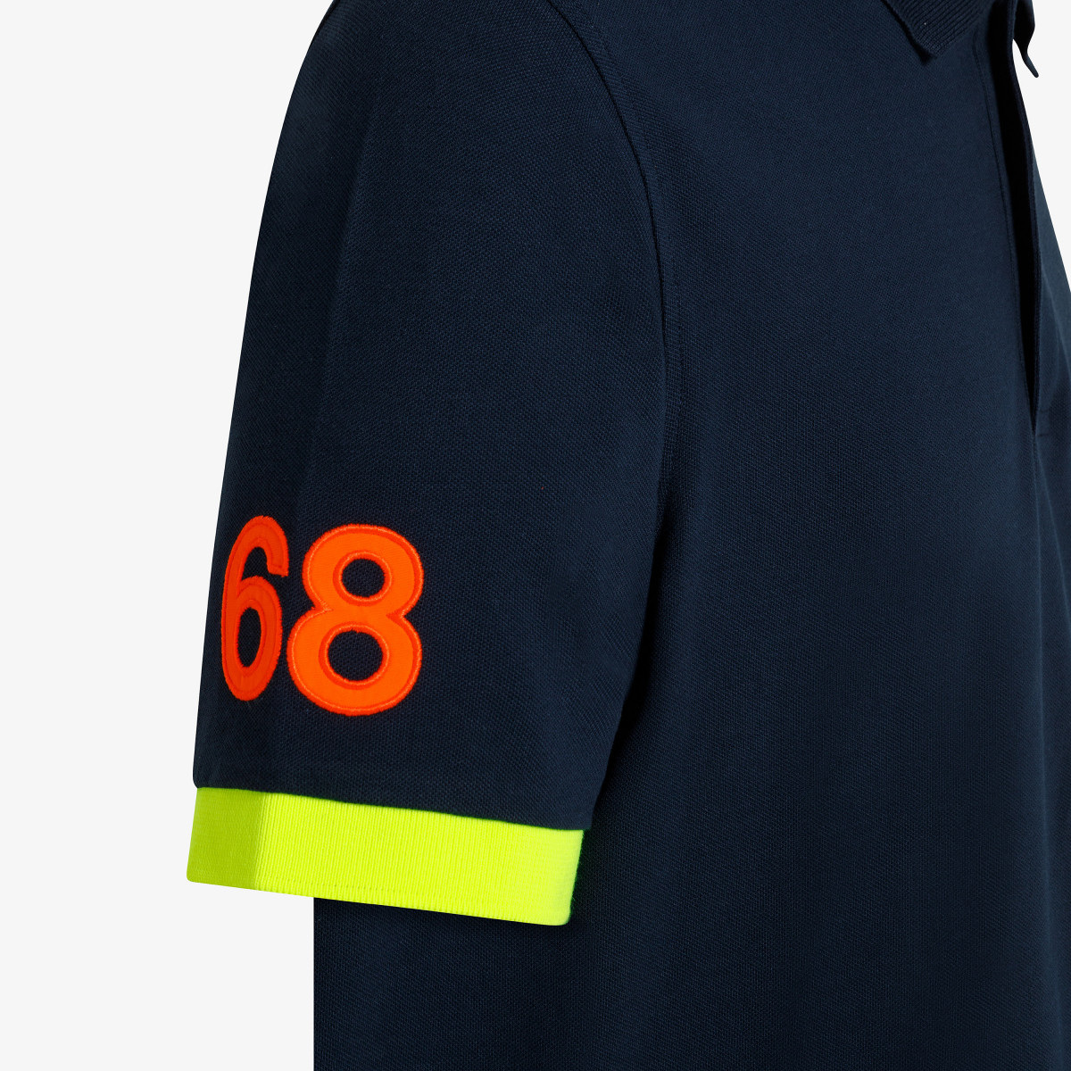 POLO LOGO FLUO EL. NAVY BLUE