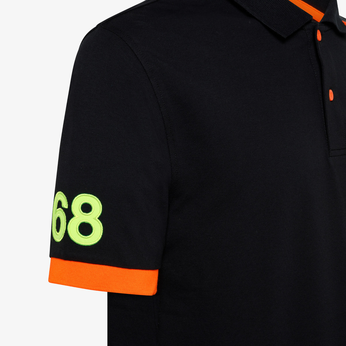 POLO LOGO FLUO EL. BLACK