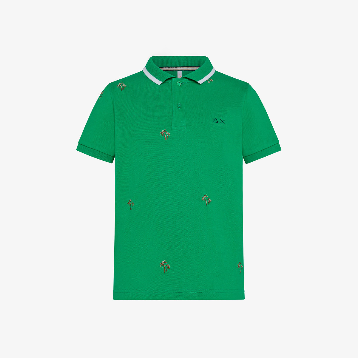 BOY'S POLO FULL EMBRODERY EL. GARDEN GREEN