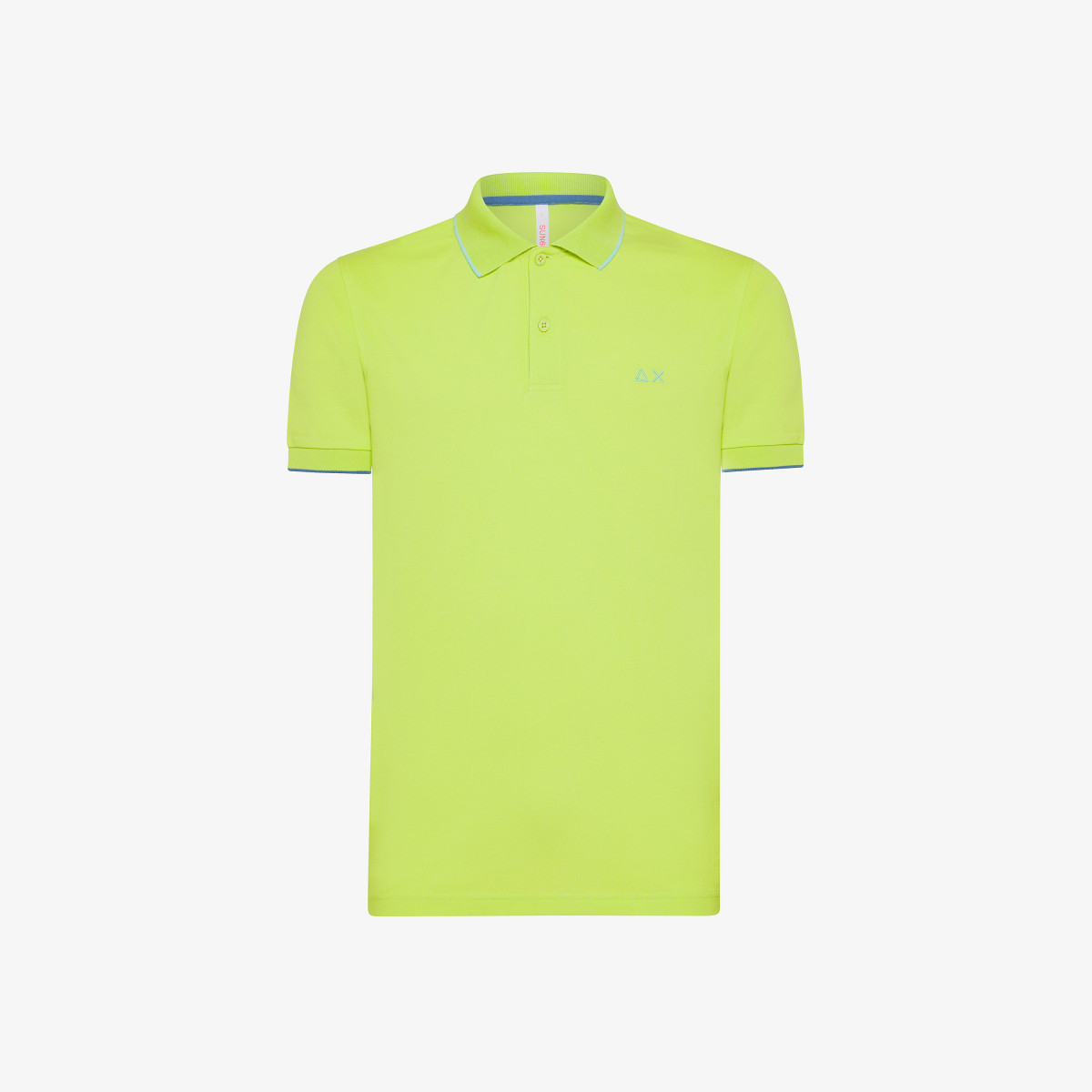 POLO SMALL STRIPES ON COLLAR S/S LIME