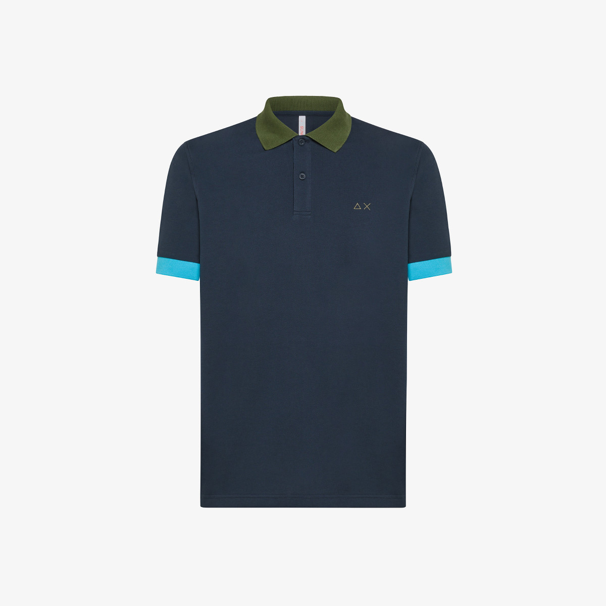 POLO 3 COLOR WAY S/S NAVY BLUE