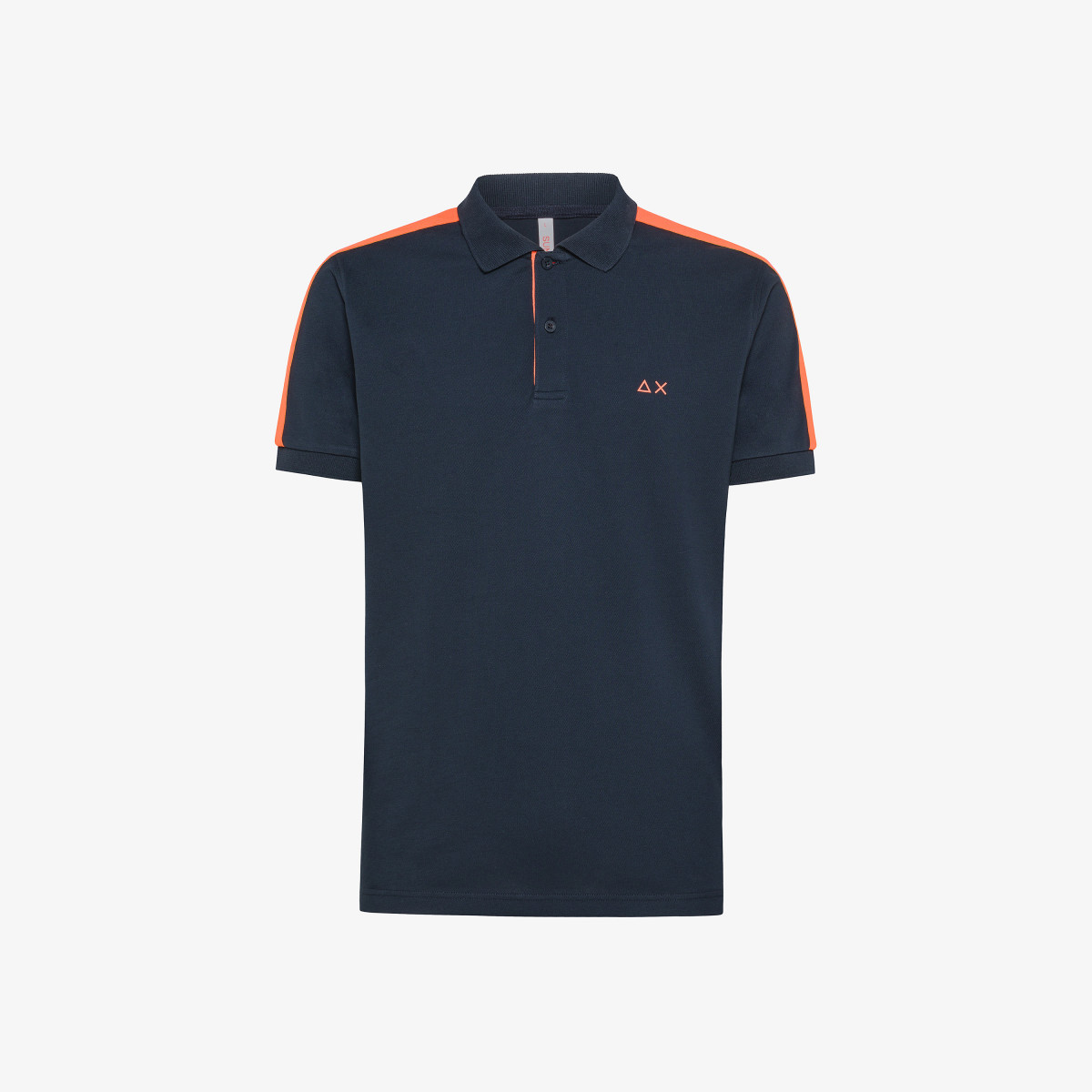POLO FLUO COLLECTION S/S NAVY BLUE